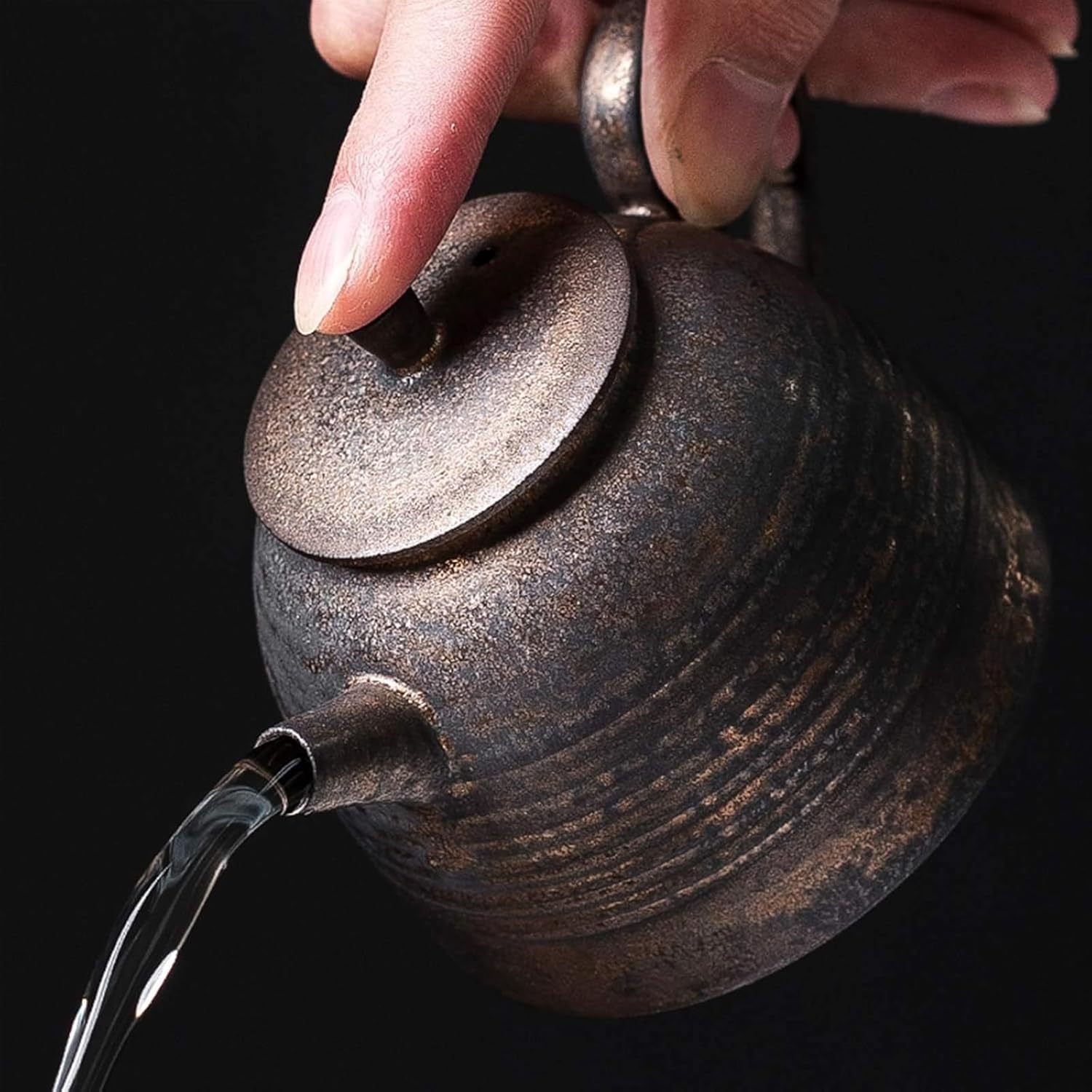 急須 ポット 緑茶 セラミックティーポット、カンフー磁器ティーセット